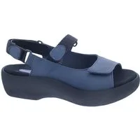 WOLKY Wolky Sandale Jewel 0320434-840, Glattleder, Jeans-Blau, Fußbett zum W Sandale