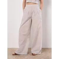 Apricot Stoffhose Crop-Shirt mit Streifen