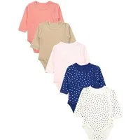 TupTam Langarmwickelbody TupTam Unisex Baby Wickelbody Langarm 5er Set