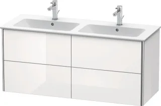 Duravit XSquare Waschtischunterbau wandhängend Flanell Grau Seidenmatt 1280x478x560 mm - XS417509090 XS417509090