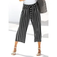 LASCANA Culotte mit luftig-weitem Bein (mit Bindegürtel) in 7/8-Länge, leichte Jerseyhose, casual, Sommerhose, Schlupfhose