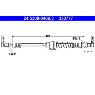 ATE Bremsschlauch vorne Ford KA 1.0-1.3i