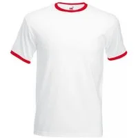 Fruit of the Loom Rundhalsshirt Ringer Herren T-Shirt