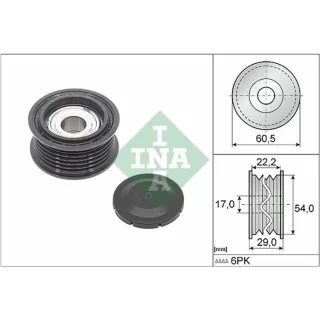 Ina Umlenkrolle f?r Keilrippenriemen Audi A4 A5 A6 A7 A8 Q7 VW Touareg 3,0
