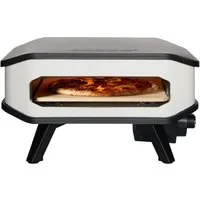 COZZE Pizzaofen Elektrischer Pizzaofen 13", inkl. Pizzastein, Backtemperatur bis 450°C, Grillfläche 34 x 34 cm, 2200 W, 230 V