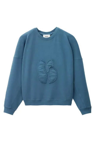 ba&sh - Sweatshirt - Maia blau - Gr. - 1