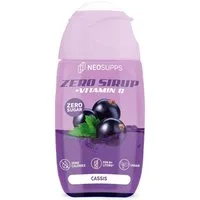 Neosupps Zero Sirup, Cassis Geschmack, 65 ml mit Vitamin C Sirup, 65 ml, Ohne Zucker, Ohne Kalorien
