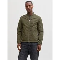 Jack & Jones Blouson JJERUSH mit Stehkragen und Reißverschlusstaschen unifarben, modisch, regular fit, Polyester