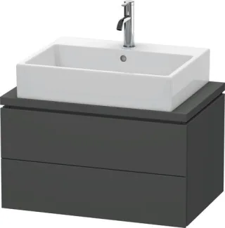 Duravit L-Cube Konsolenwaschtischunterbau wandhängend Graphit Matt 720x477x400 mm - LC580604949 LC580604949
