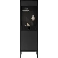 Lookway Vitrine MIDNIGHT mit Glastür auf Gestell Breite: 54 cm