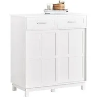 SoBuy Sideboard FSB84, Schuhschrank Buffet Küchenschrank Sideboard mit Schiebetüren Kommode