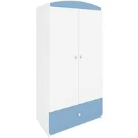 Raumhirsch Furniture Kinderkleiderschrank ohne Motiv - Kleiderschrank für Kinder (Kinderzimmerschrank in schlichtem Design, Mit Ablagefächern & Kleiderstange) modernes, minimalistisches Design, verschiedene Farben & Designs