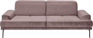 Musterring 3-Sitzer "MR 4580" inkl. Kopf- und Sitztiefenverstellung, Fuß schwarz, B228 x T103 cm