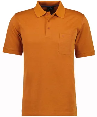 RAGMAN - Softknit-Polo mit Brusttasche, kurzarm - Gr. - S