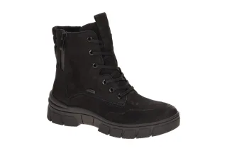 CAPRICE Damen Winterstiefelette 26205-Black Nubuck wasserdicht warmfutter Gum...