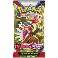 POKÉMON Sammelkarte Pokémon Karmesin und Purpur Booster Pack Sammelkarten - 1x Booster