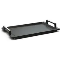Hoffmann Germany Teppanyakiplatte Grillplatte Aluguss eckig 41x24 cm mit Griffen – Made in Germany, Aluguss (1-tlg., 1x Teppanyakiplatte 41x24 cm + Silikon-Füße), Teppanyaki, Antihaft, backofenfest bis 240°C, Induktion