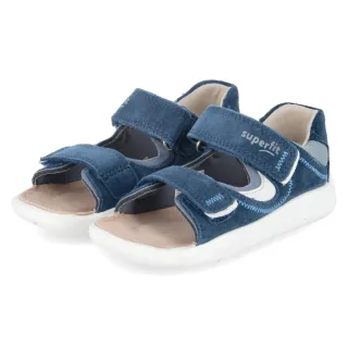 Superfit Sandalen NINO - Gr. 20 - Blau - Leder & Textil