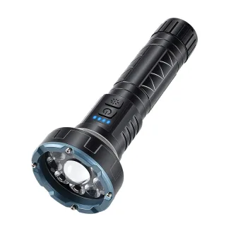 Bikight 1200mAh 20W 500m Range LED Flashlight Type-C Rechargeable COB Work Light 360 Lantern Magnetic Base Tripod 9 Mode