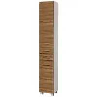 welltime Hochschrank Trento, verschiedene Ausführungen und Farben Badmöbel, Seitenschrank Breite 30 cm, viel Stauraum, Made in Germany