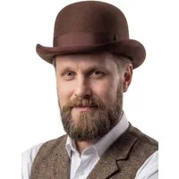 thetru Kostüm Melone aus echter Wolle braun, Der klassische Bowler Hat aus braunem Filz