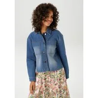 Aniston CASUAL Jeansjacke in trendiger Used-Waschung