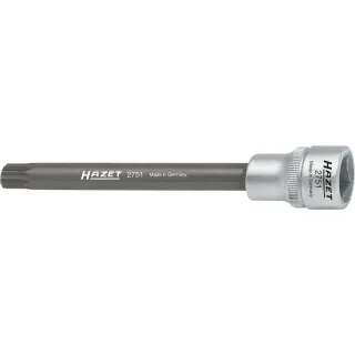 HAZET Zylinderkopf Schraubendreher-Steckschlüsseleinsatz Vierkant 12,5 mm (1/2 Zoll) - 2751