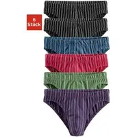 le jogger® Slip (Packung, 6-St) mit garngefärbten Streifen