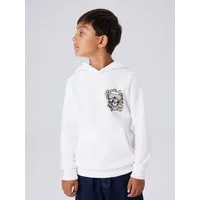 Name It Kapuzensweatshirt NKMBASTIAN LS SWE WH BRU BOX PS NOOS