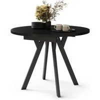 designimpex Esstisch Design Esstisch Almo ausziehbar 90 cm bis 145 cm rund Esszimmer Tisch, Esstisch, Esszimmertisch, Tisch, Ausziehtisch, Küchentisch, Esszimmer