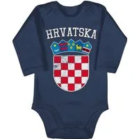 Shirtracer Shirtbody Kroatien Wappen Hrvatska Krotatisch 2026 Fussball WM Fanartikel Baby