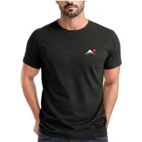 Neverless Print-Shirt Herren T-Shirt Frontprint - Design Mount Fuji - Baumwollshirt Männer mit Print