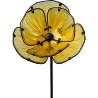 Kaemingk Gartenstecker Kaemingk Gartenstecker Blume Glas gelb 91 cm