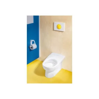 Villeroy und Boch WC-Betätigungsplatte 922374P5 20,5 x 14,5 x 2,2 cm, Kunststoff, für Kinder, gelb