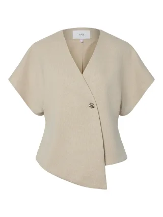 Y.A.S - YASCOMIRA SS BLAZER S. Oatmeal - Gr. - 38