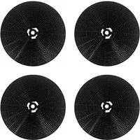 Trade-Shop Aktivkohlefilter 4x passend für KKT Kolbe K111 MIZ1000N MIZ1000, Bomann KF574 257400, KKT Kolbe K111, Belling 082663849