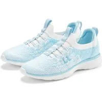 LASCANA Slipper, Halbschuh, Turnschuhe, Slip-On-Sneaker, Sneaker bequem zum Reinschlüpfen mit elastischen Schnürbändern Unisex VEGAN