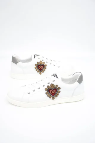 Dolce & Gabbana Männer bestickte Low-Top-Sneakers