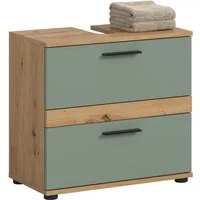 welltime Waschbeckenunterschrank LUCCA, Breite 60 cm, 2 Schubkästen, hochwertige MDF Front