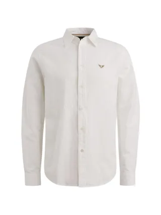 PME Legend - Hemd aus Baumwoll-Leinen mit Garment-dye-Waschung weiß - Gr. - XXL
