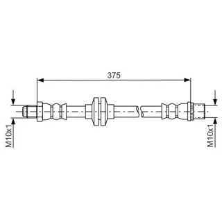 Bosch Bremsschlauch vorne Renault Master 2,3
