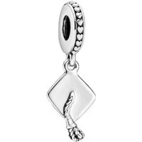 Pandora Charm-Einhänger 791892 Charm-Anhänger Damen Schulabschluss-Mütze Sterling-Silber