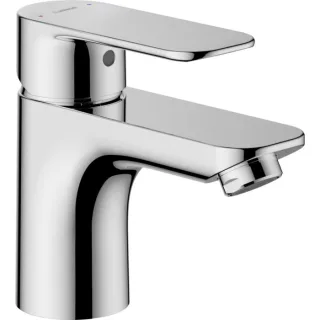 Hansa HANSABASIC Waschtischarmatur 55422203 ohne Ablaufgarnitur, flexible Druckschläuche, Ausladung 101mm, chrom