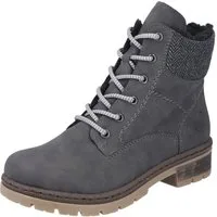 Rieker Winterstiefelette, Schnürboots, Stiefelette, Blockabsatz, mit Innen-Reißverschluss