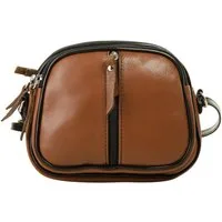 Cluty Umhängetasche, echt Leder, Made in Italy