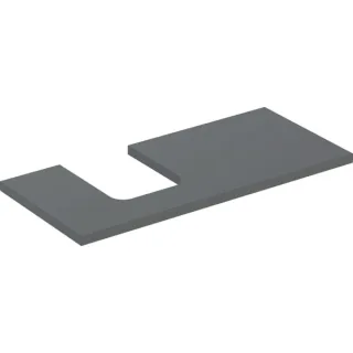 Geberit ONE Waschtisch-Platte, Ausschnitt links, für Aufsatzwaschtisch Schalenform 505294003
