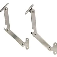 Hettich Möbelbeschlag Hettich Mini-Klappenhalter Stahl, vernickelt, 1