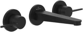 Villeroy & Boch Dreiloch-Waschtischarmatur Conum 335 x65x189mm ohne Ablaufgarnitur Matt Black TVW127002000K5