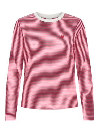 JDY - Gestreifter Pullover - Pisa weiß - Gr. - XS