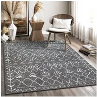 Sanat Teppich Boho 8200, auch als Läufer und in Rund, rechteckig, Höhe: 10 mm, Kurzflor, robust, Boho, Scandic, für Fussbodenheizung geeignet